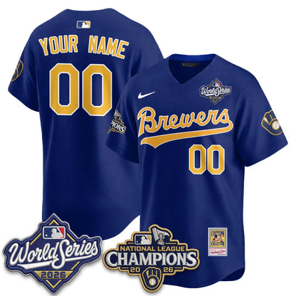 MIL 2026 NL Champions Custom Throwback Jersey - Stitched