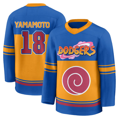Los Angeles Dodgers Naruto Edition Vapor Hockey Jersey - Stitched