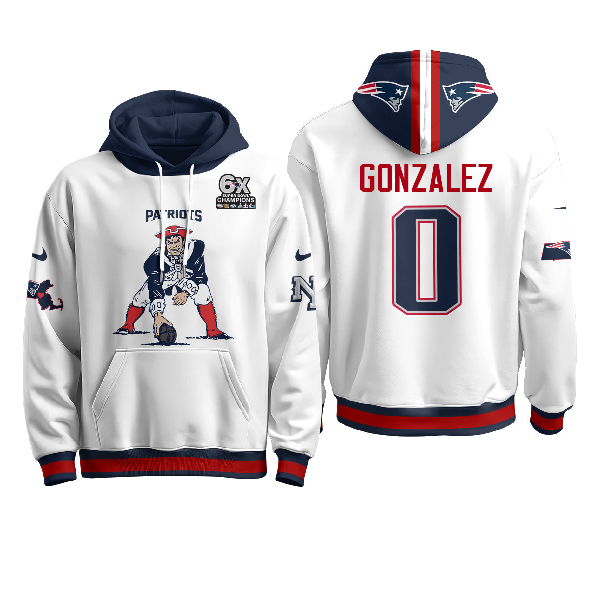 NE Minuteman Edition Fleece Hoodie - Printed