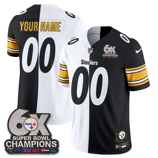 PIT 6x SBowl Split Edition Vapor Custom Jersey - Stitched