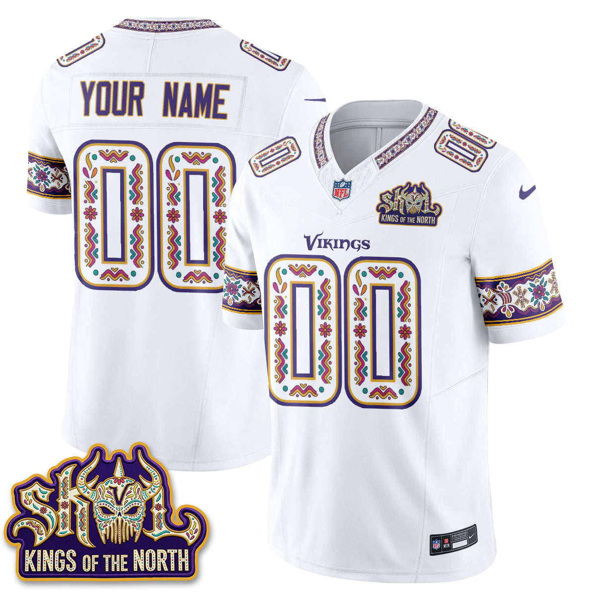 Minnesota Vikings  Latino Heritage Month Vapor Custom Jersey - Stitched