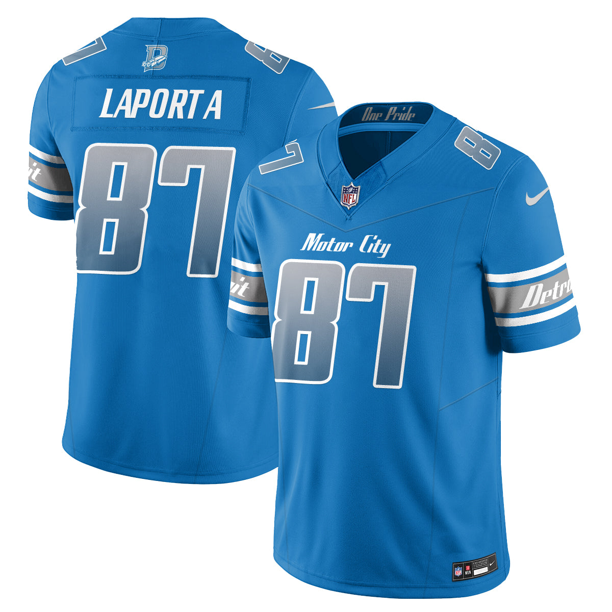 Detroit Lions Fangear Edition Vapor Jersey - Stitched