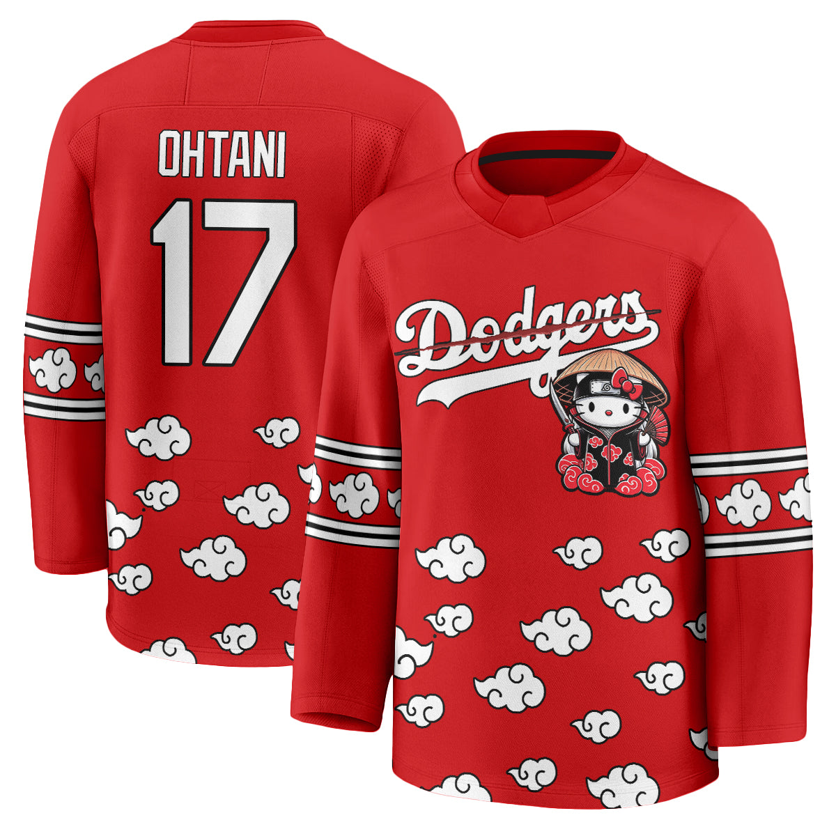 Los Angeles Dodgers Akatsuki Edition Vapor Hockey Jersey - Stitched