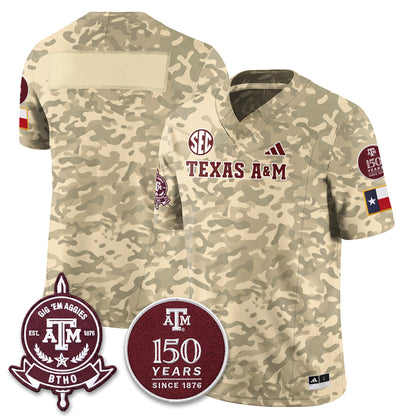 Aggies Camouflage ‘Honor and Support’ 2026 Vapor Limited Jersey - Stitched