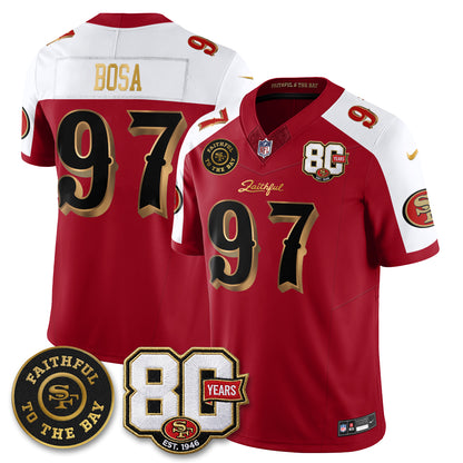 SF “Rivalries” Vapor Limited Jersey - Faithful To The Bay Patch - All Stitched