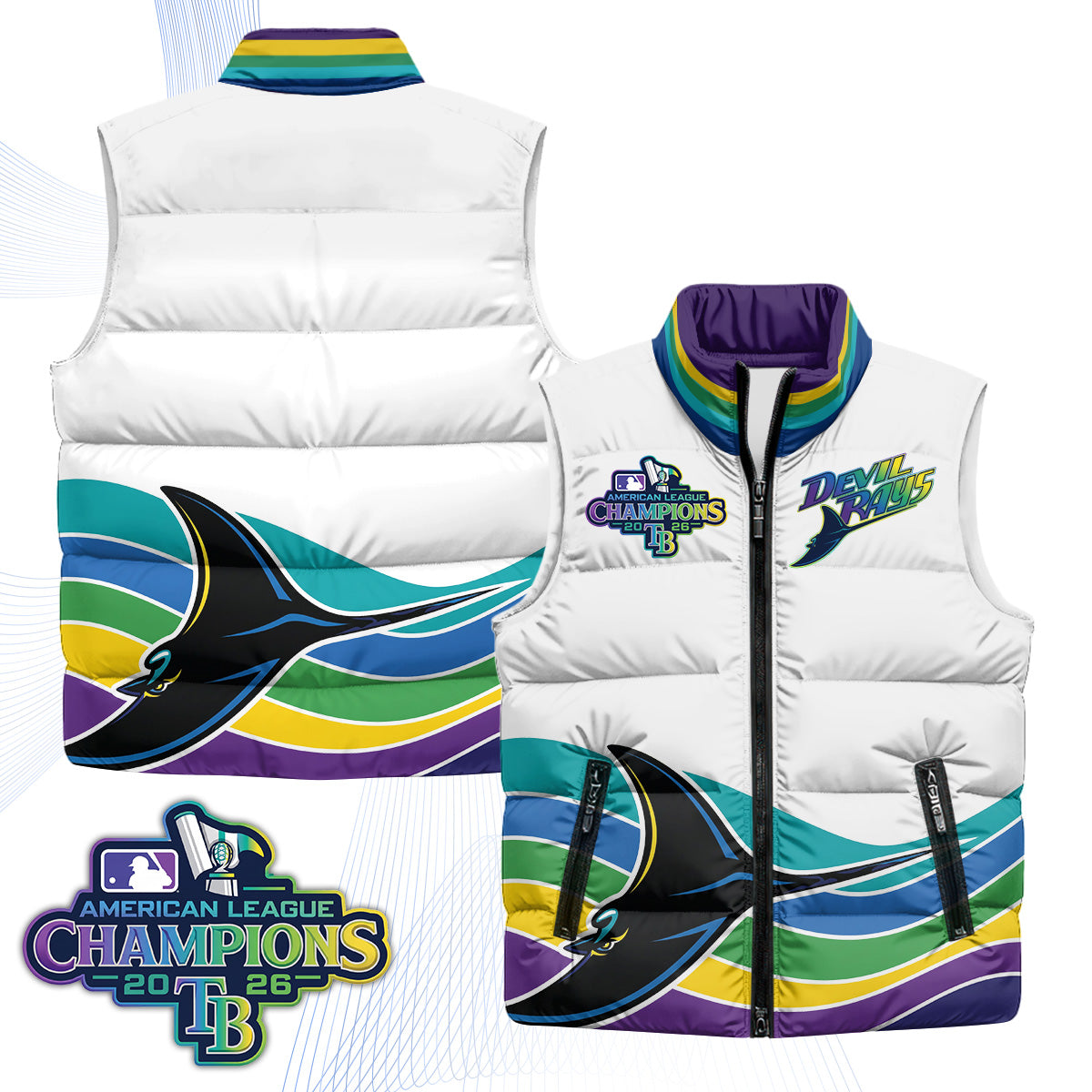 TB 2026 AL Champions Limited Puffer Vest - Printed
