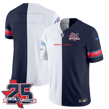 HOU Fan Gear Split Vapor Jersey - Stitched