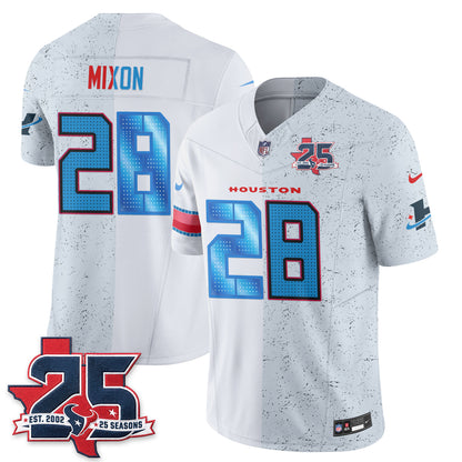 HOU Fan Gear Split Vapor Jersey - Stitched