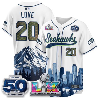Seattle Seahawks City Edition Vapor Baseball Jersey - Stitch