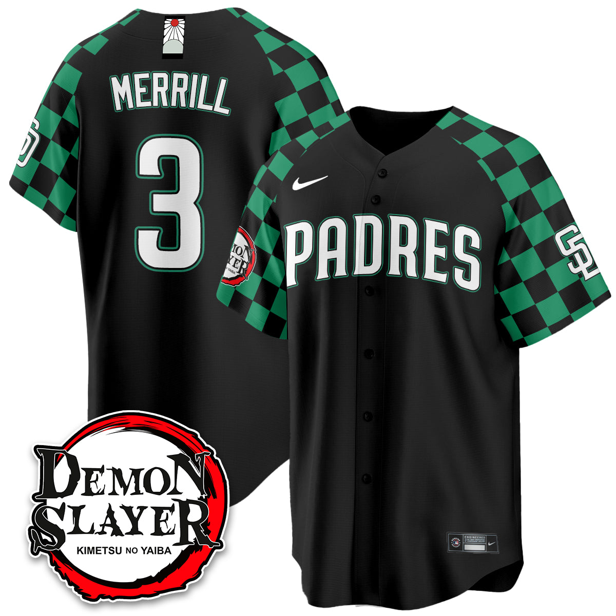 San Diego Padres Demon Slayer Vapor Limited Jersey - Stitched