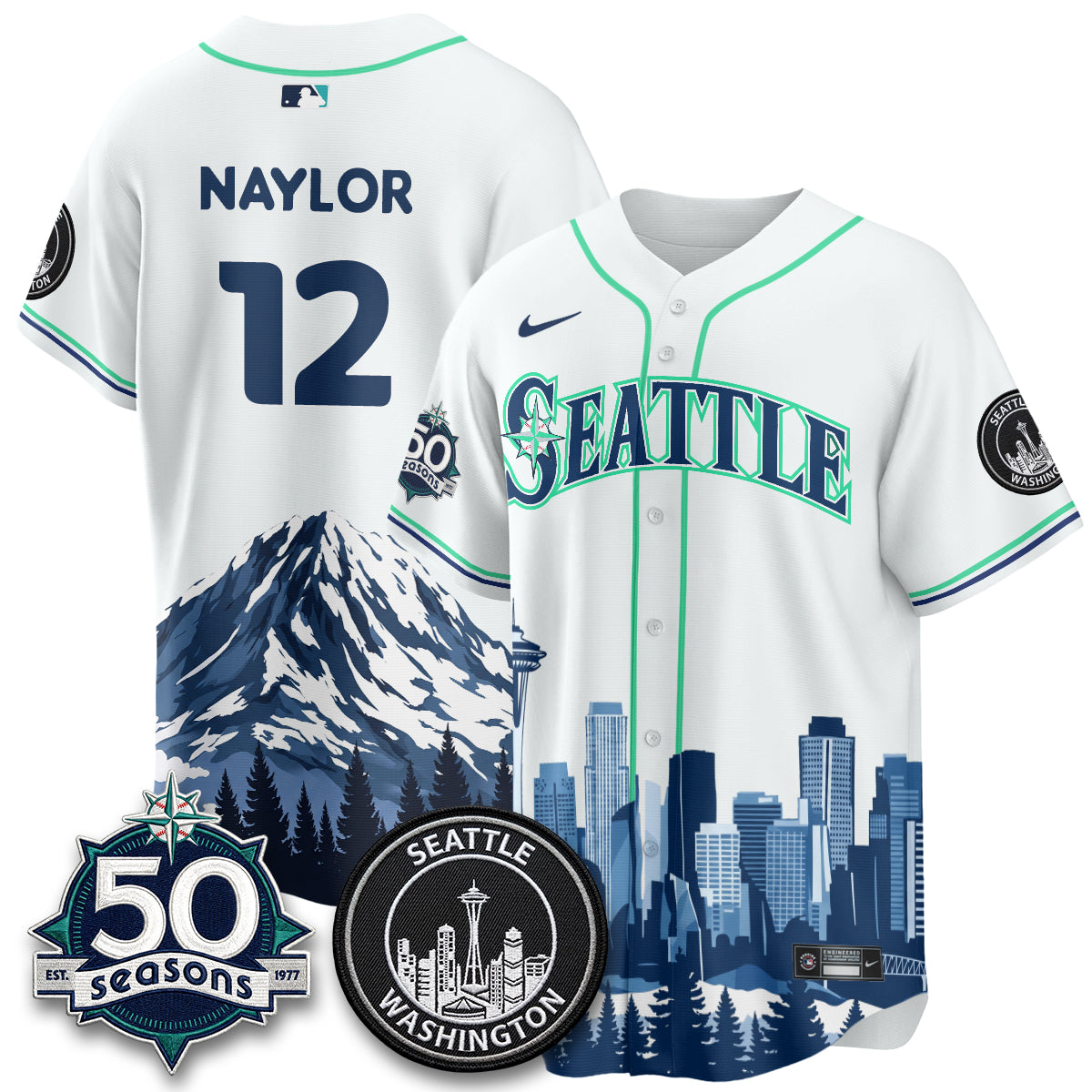Seattle Mariners City Edition Vapor Jersey - Printed