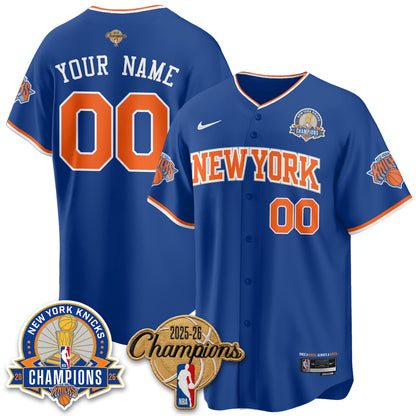 NYK 2026 NBA Champions Special Edition Vapor Custom Jersey V2- Stitched