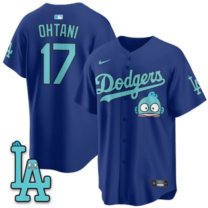 Los Angeles Dodgers x Hangyodon Edition Vapor Jersey- Stitched