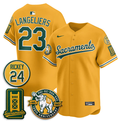 OAK 2026 Alternate Sacramento - Celebrating 125 Years -  Limited Vapor Green Jersey - All Stitched