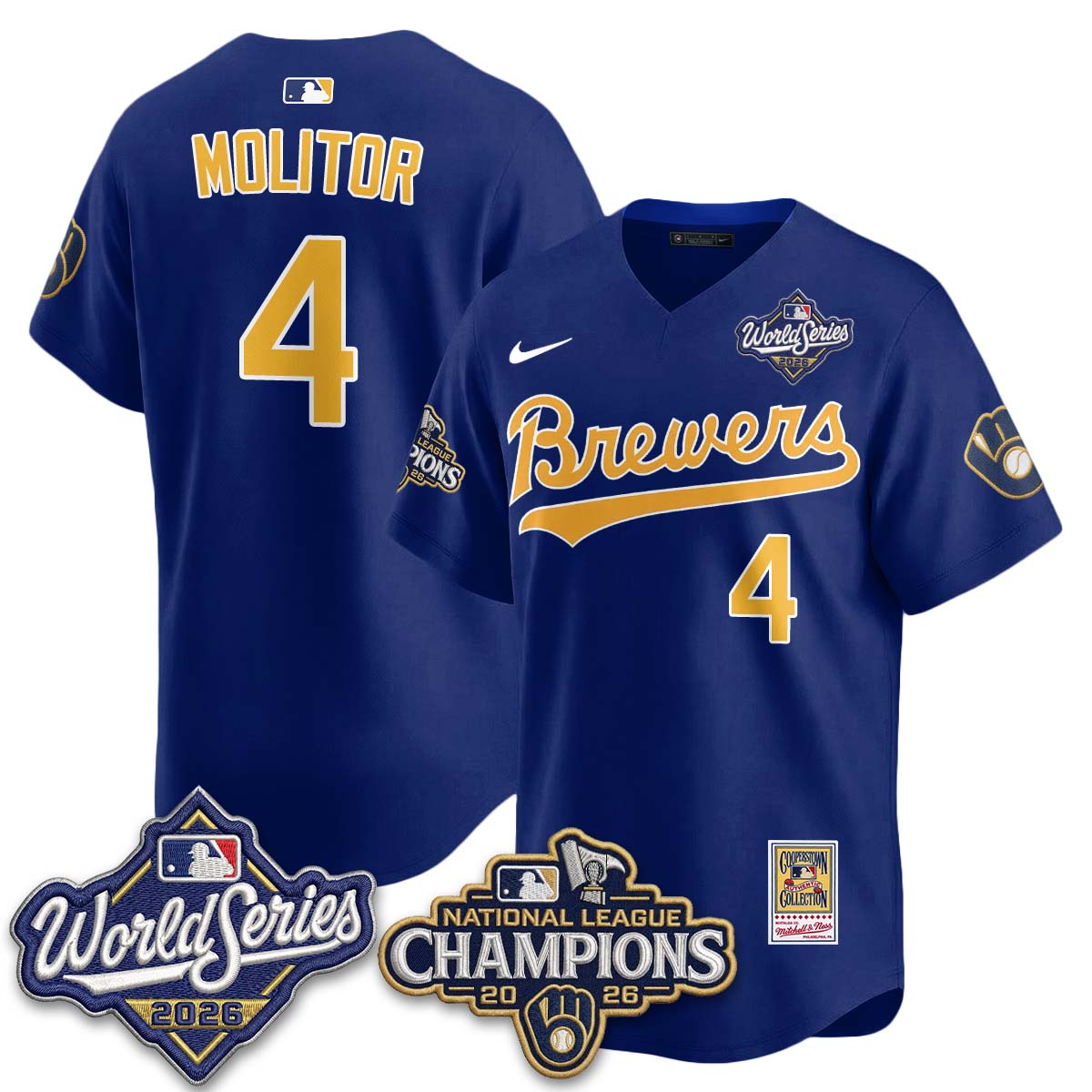 MIL 2026 NL Champions Throwback Jersey - Stitched