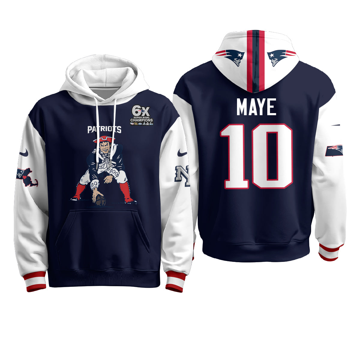 NE Minuteman Edition Fleece Hoodie - Printed