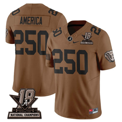 Alabama Crimson Tide 2026 Military Appreciation Vapor Jersey - Stitched