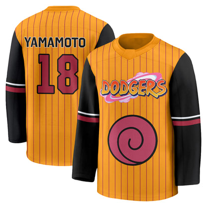 Los Angeles Dodgers Naruto Edition Vapor Hockey Jersey - Stitched