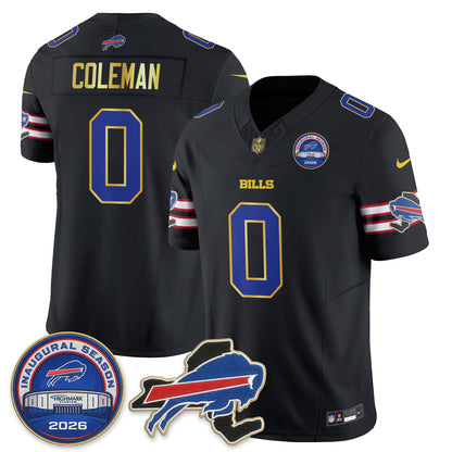 Buffalo Bills 2026 Gold Trim Edition Vapor Jersey - Stitched