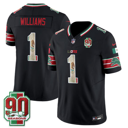 Detroit Lions Mexico Edition Vapor Jersey - Stitched
