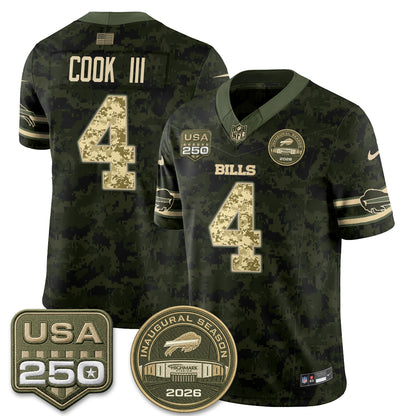 BUF 2026 Salute to Service Edition Vapor Jersey V2- Stitched