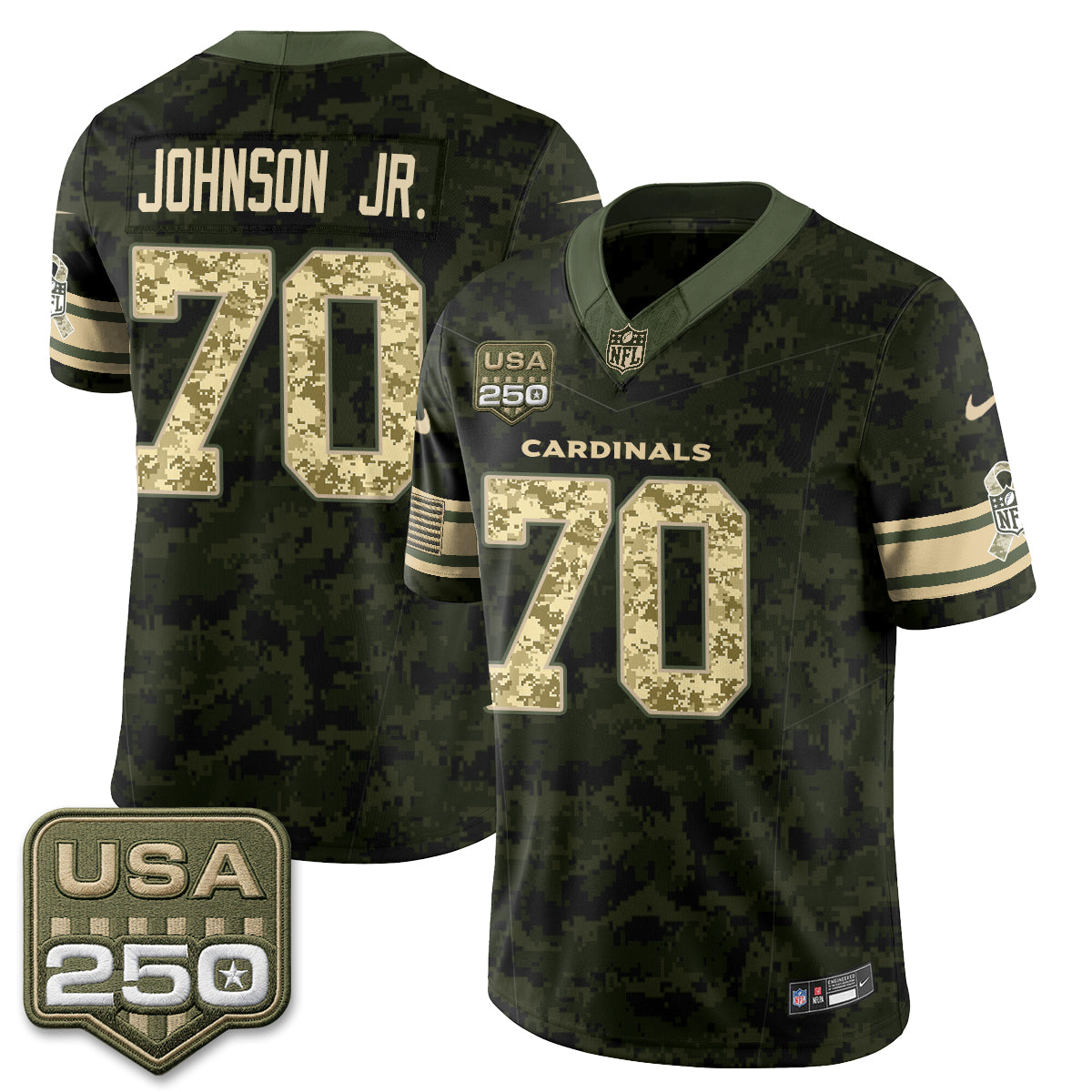 ARI 2026 Salute to Service Vapor Jersey - Stitched