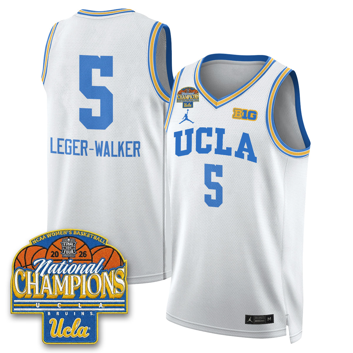 UCLA Women's Basketball National Champion 2026 Limited Jersey -  All Stitched