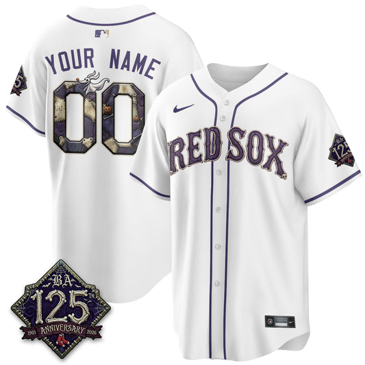 Boston Red Sox Nightmare Vapor Limited Custom Jersey - Stitched