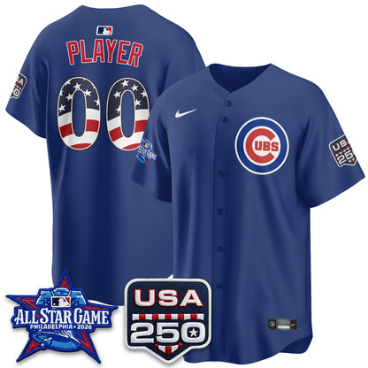 Chicago Cubs 2026 All Star Edition Vapor Custom Jersey - Stitched