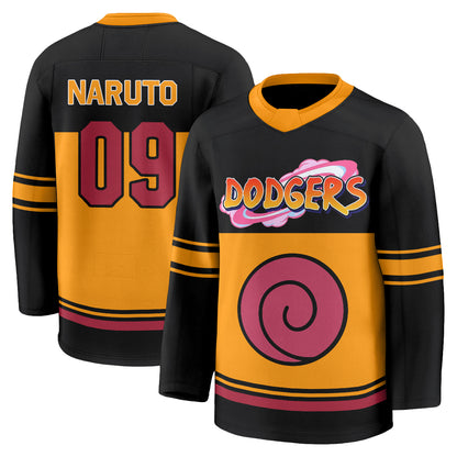 Los Angeles Dodgers Naruto Edition Vapor Hockey Jersey - Stitched