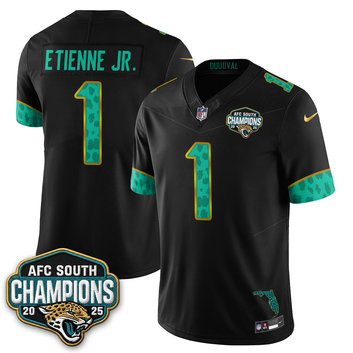 Jacksonville Jaguars Fangear Edition Vapor Jersey - Stitched
