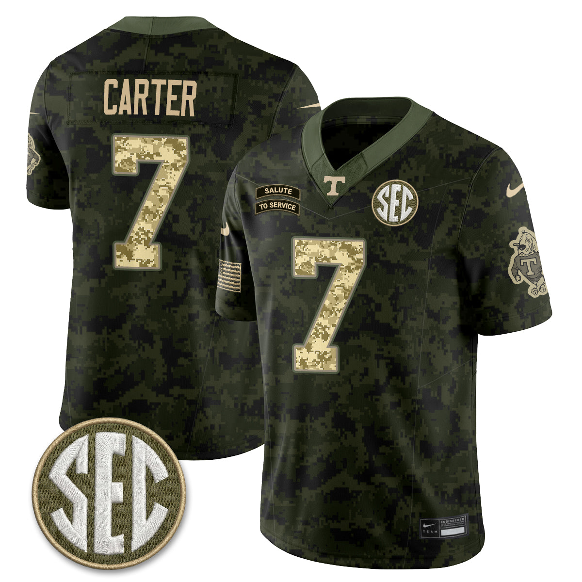 TENN 2026 Salute to Service Vapor Jersey - Stitched