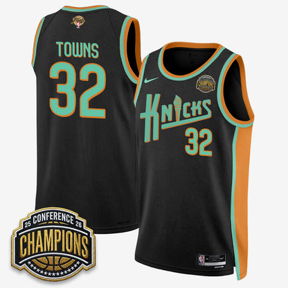 New York Knicks 2026 Eastern Conference Champions Special Edition Jersey V2- Stitched