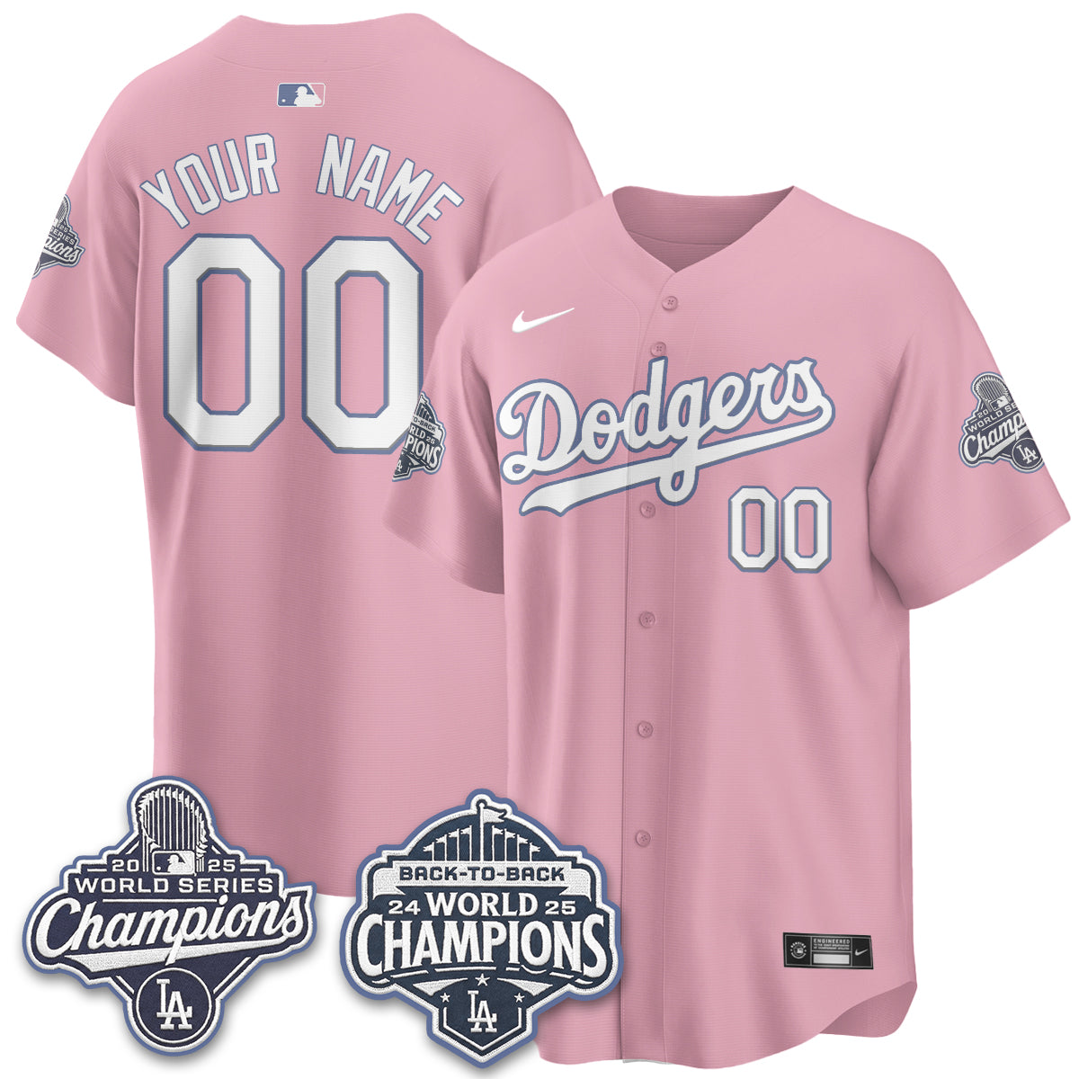 Los Angeles Dodgers Blinky Style Vapor Custom Jersey - Stitched