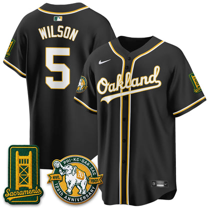 OAK 2026 Black Out Style - Celebrating 125 Years -  Limited Vapor Jersey - All Stitched