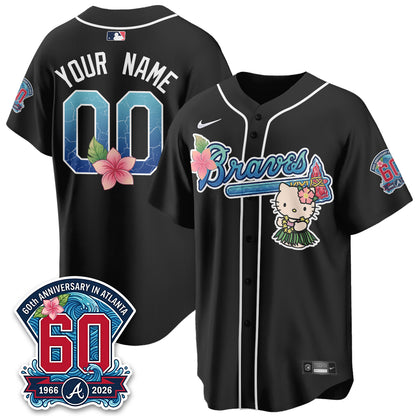 ATL x Meow Aloha Spirit Vapor Custom Jersey - Stitched