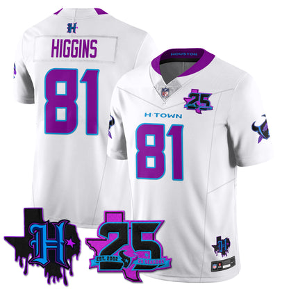 HOU 25th Seasons in 2026 DJ Screw Vapor Limited Jersey - All Stitched