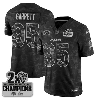 Los Angeles Rams 2026 Salute To Service Vapor Jersey V2- Stitched