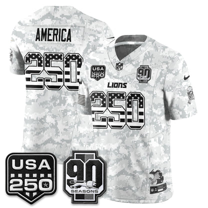 Detroit Lions 2026 Salute to Service Vapor Jersey - Stitched