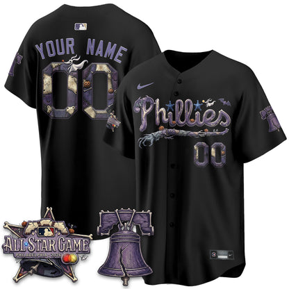 Custom Philadelphia Phillies Nightmare Edition Vapor Jersey - Printed