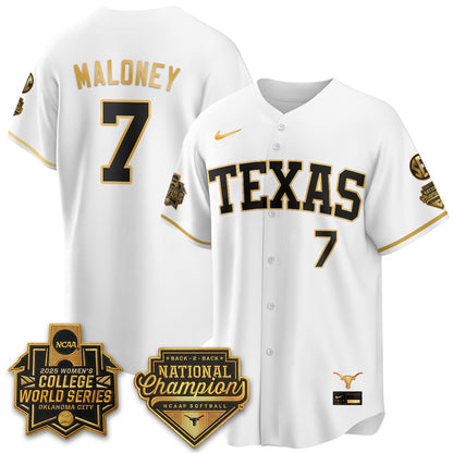 Texas Longhorns Softball 2026 World Series (WCWS) Vapor Premier Limited Jersey - B2B Champs - All Stitched