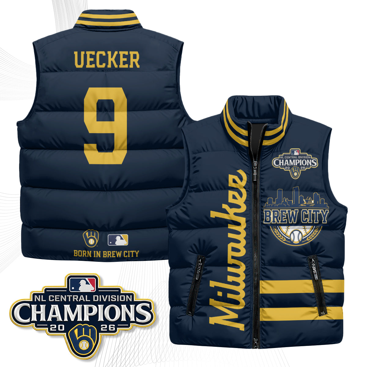 MIL "Brew City" Puffer Vest - Printed V3
