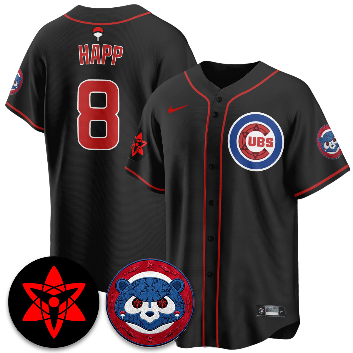 Chicago Cubs Uchiha Sasuke Vapor Limited Jersey - Stitched