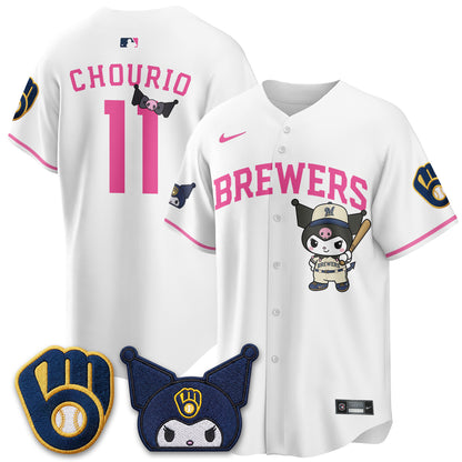 Milwaukee Brewers x  KRM Edition Vapor Jersey - Stitched
