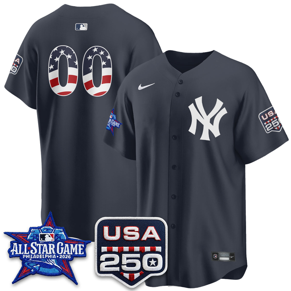 New York Yankees  2026 All Star Edition Vapor Custom Jersey - Stitched