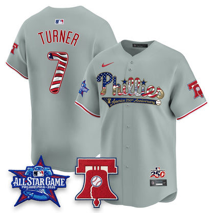 PHI 2026 Independence Day USA Vapor Limited Blue Jersey - Stitched