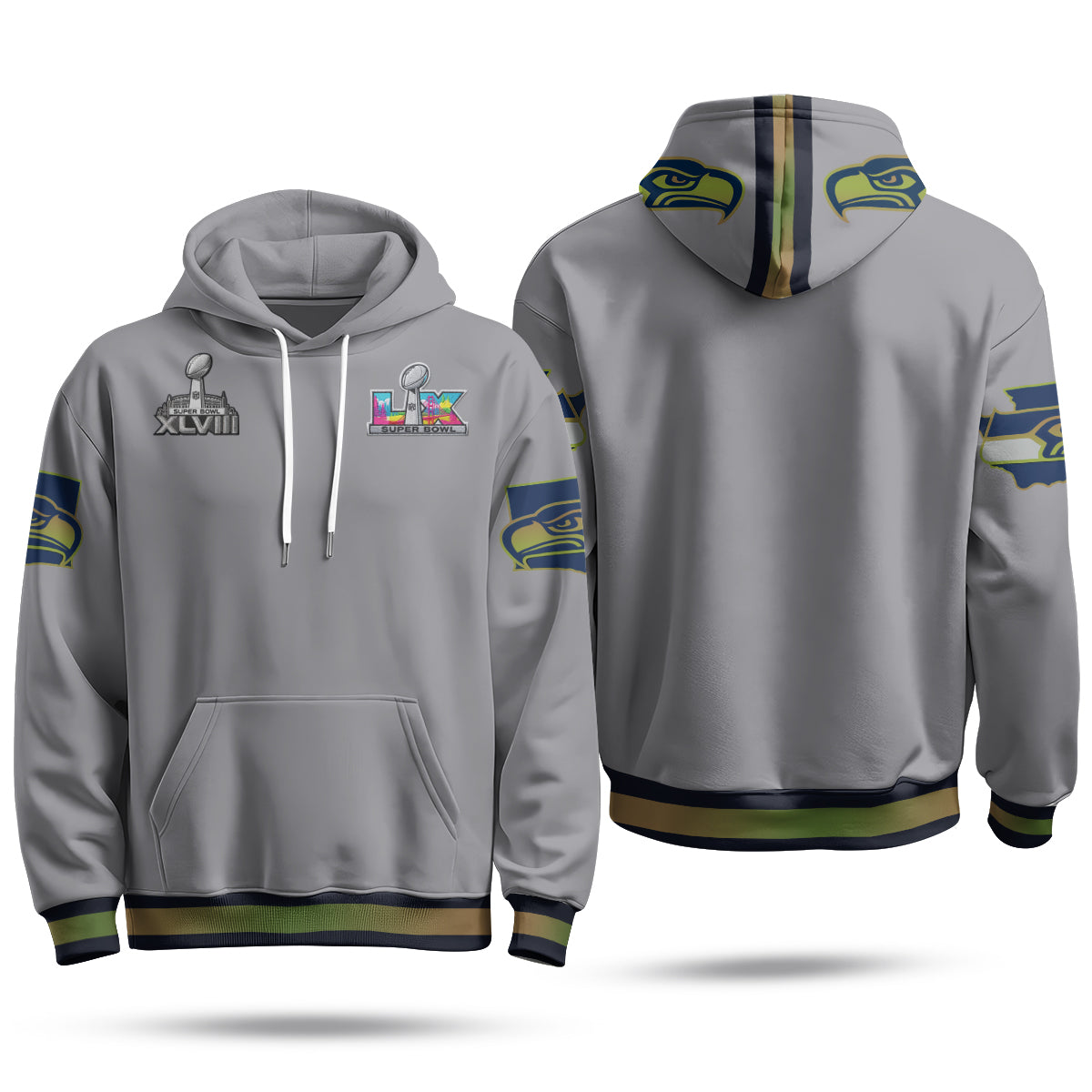 SEA S.Bowl Champs Fleece Hoodie - Printed