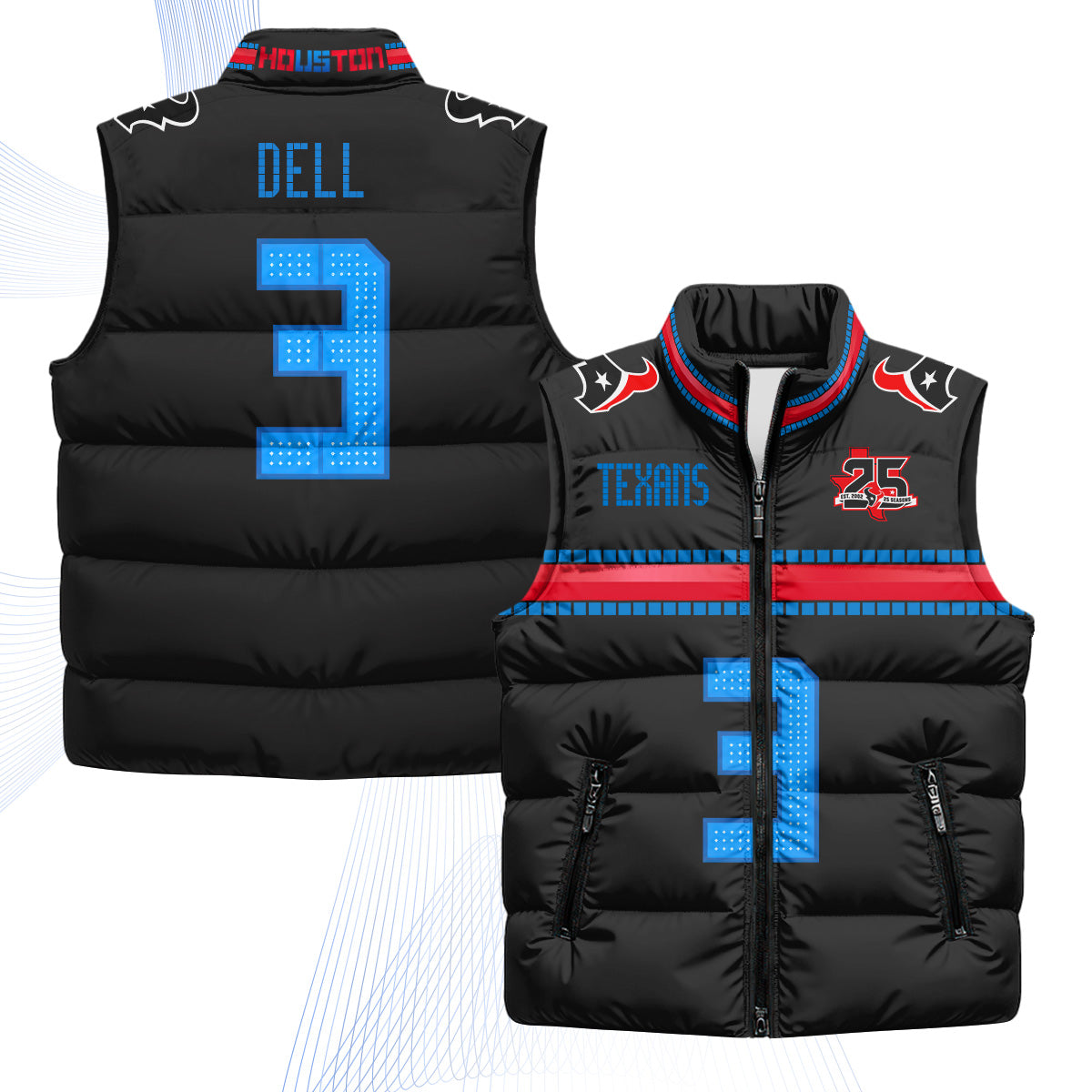 HOU 2026 Rivalries Puffer Vest - Printed