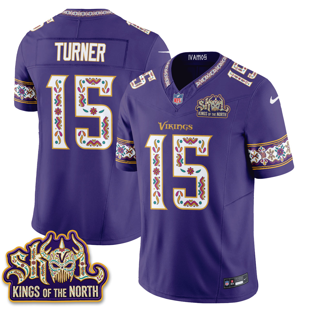 Minnesota Vikings  Latino Heritage Month Vapor Jersey - Stitched