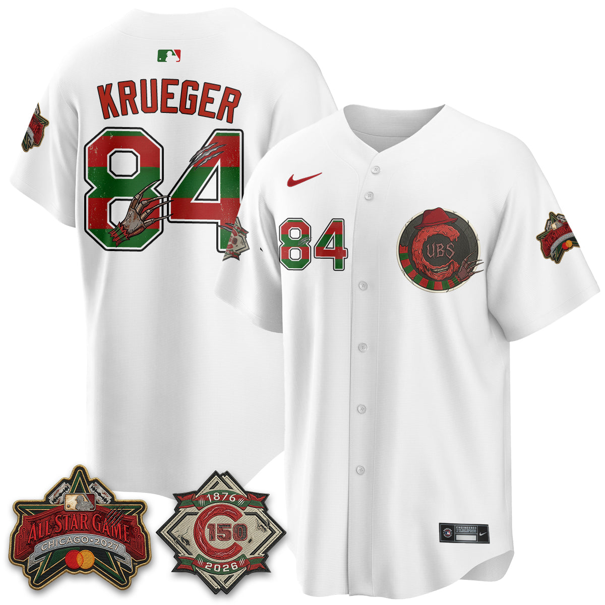 CHC A Nightmare on Wrigley Field Edition Vapor Jersey - Stitched